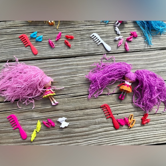 LALALOOPSY Spot Mittens Peanut Mini Dolls Loopy Hair Barrette Brush Accessories - Picture 8 of 10